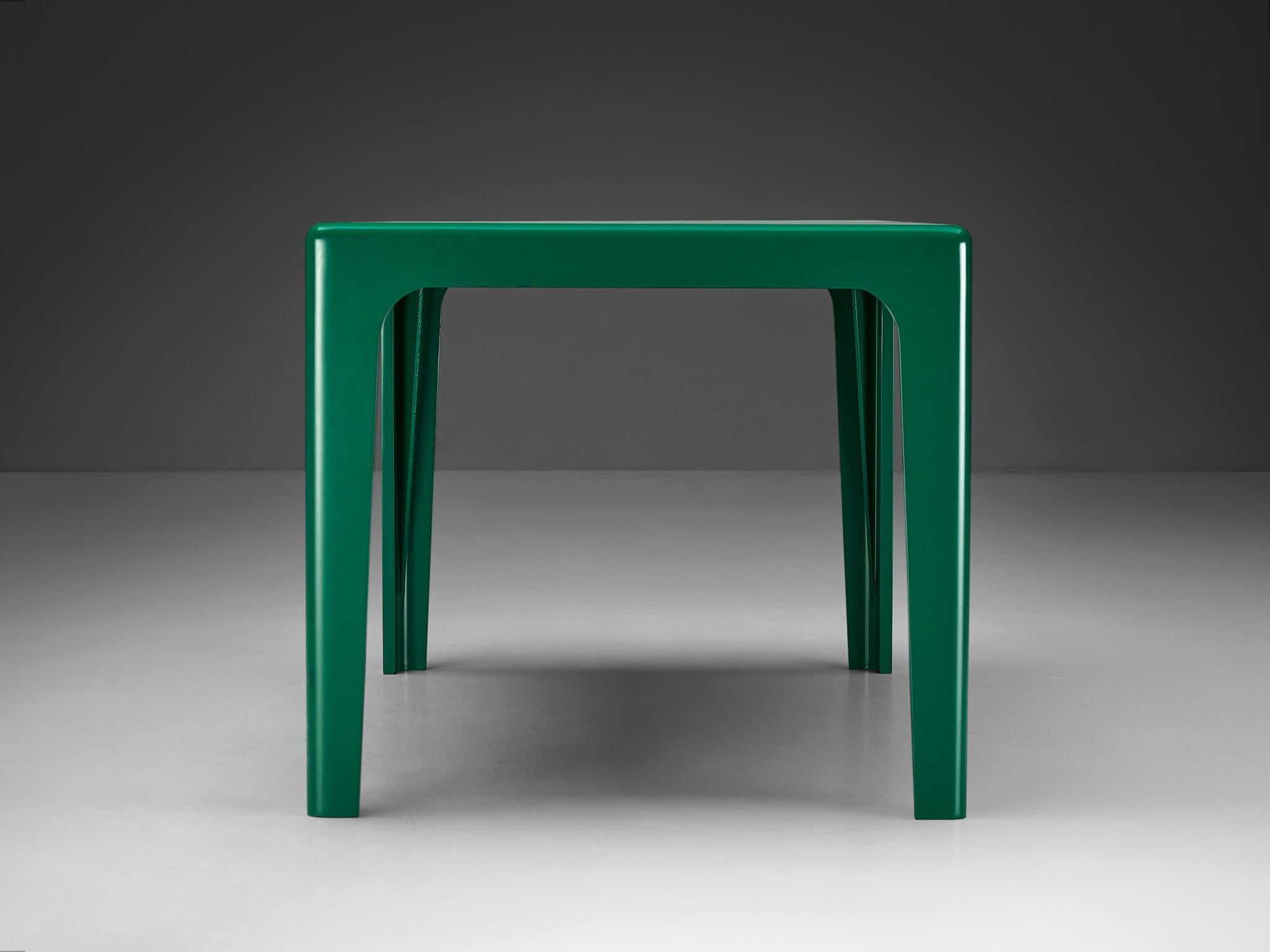 Horn Collection Post-Modern Dining Table Green Polyurethane Plastic 1970s