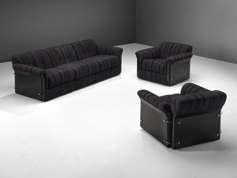 Vittorio Introini for Saporiti Pair of 'Larissa' Lounge Chairs