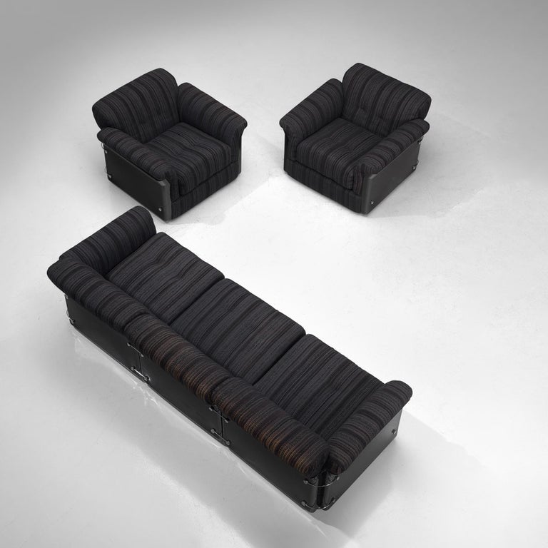 Vittorio Introini for Saporiti Pair of 'Larissa' Lounge Chairs