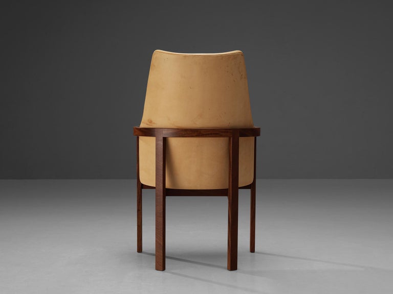 Bernt Petersen for Søborg Møbelfabrik Set of Four Dining Chairs in Leather