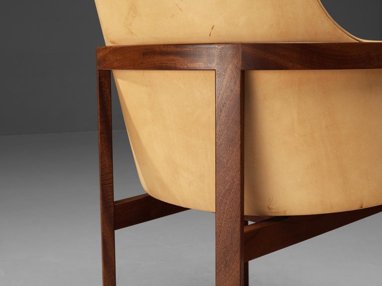 Bernt Petersen for Søborg Møbelfabrik Set of Four Dining Chairs in Leather