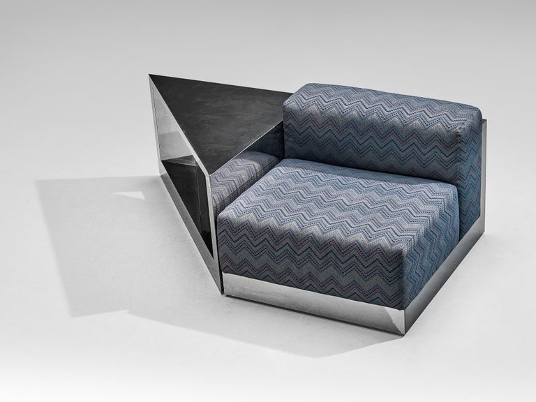 Postmodern Italian Lounge Chair and Coffee Table