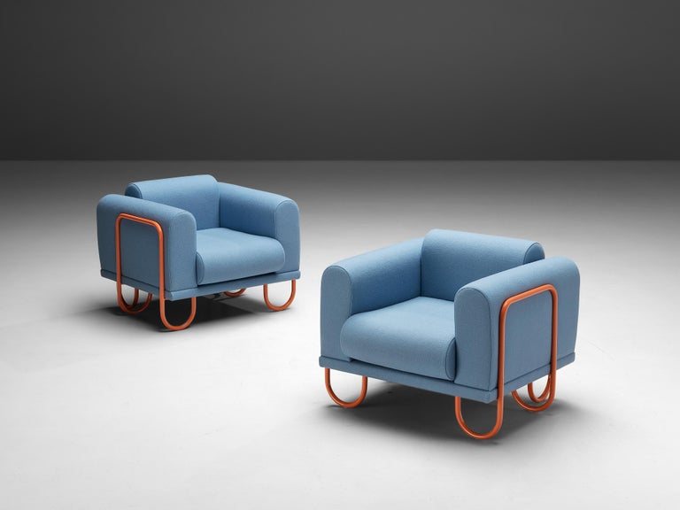 Byron Botker for Landes Customizable Lounge Chairs with Tubular Frames