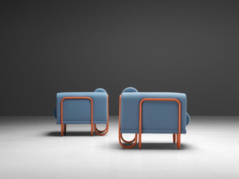 Byron Botker for Landes Customizable Lounge Chairs with Tubular Frames