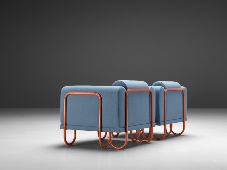 Byron Botker for Landes Customizable Lounge Chairs with Tubular Frames