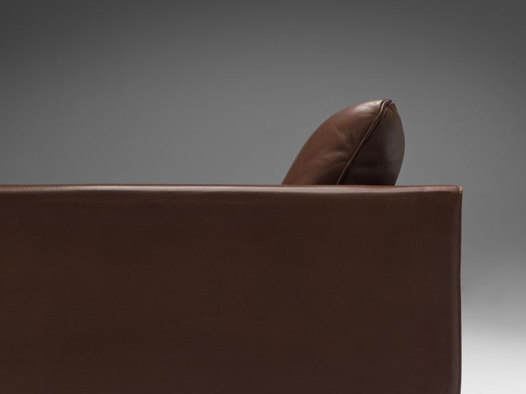 Pierre Paulin for Artifort Armchair Model '442' in Brown Leather