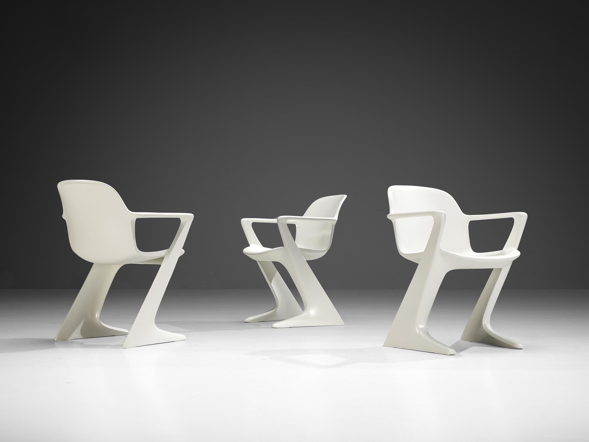 Ernst Moeckl White 'Kangaroo' Dining Chairs