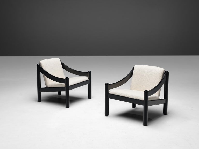 Vico Magistretti for Cassina Pair of ‘Carimate’ Lounge Chairs