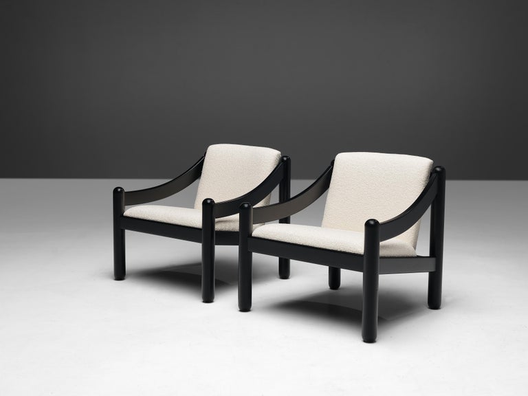 Vico Magistretti for Cassina Pair of ‘Carimate’ Lounge Chairs