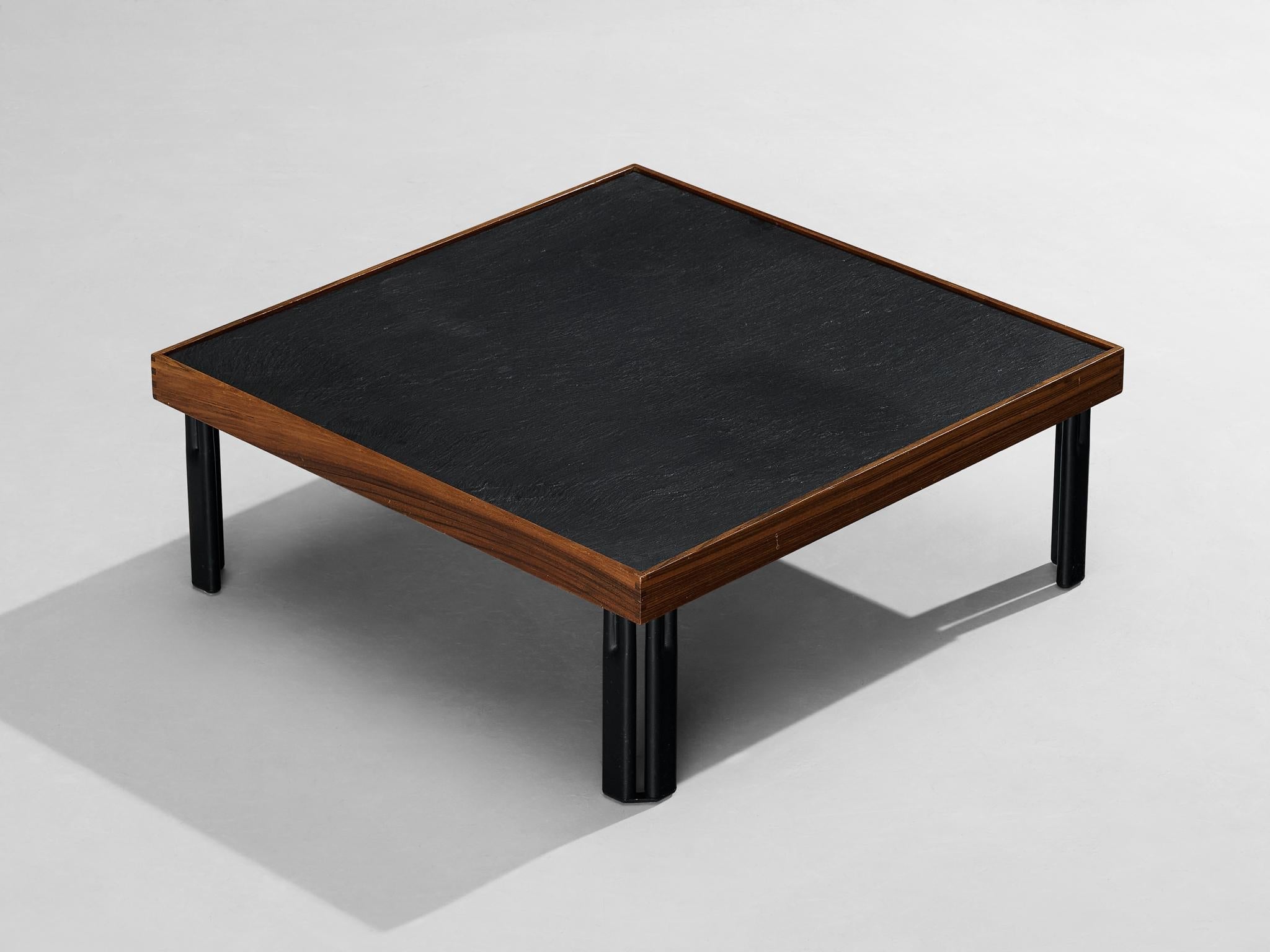 Piero De Martini for Cassina 'Naviglio' Coffee Tables in Walnut and Slate