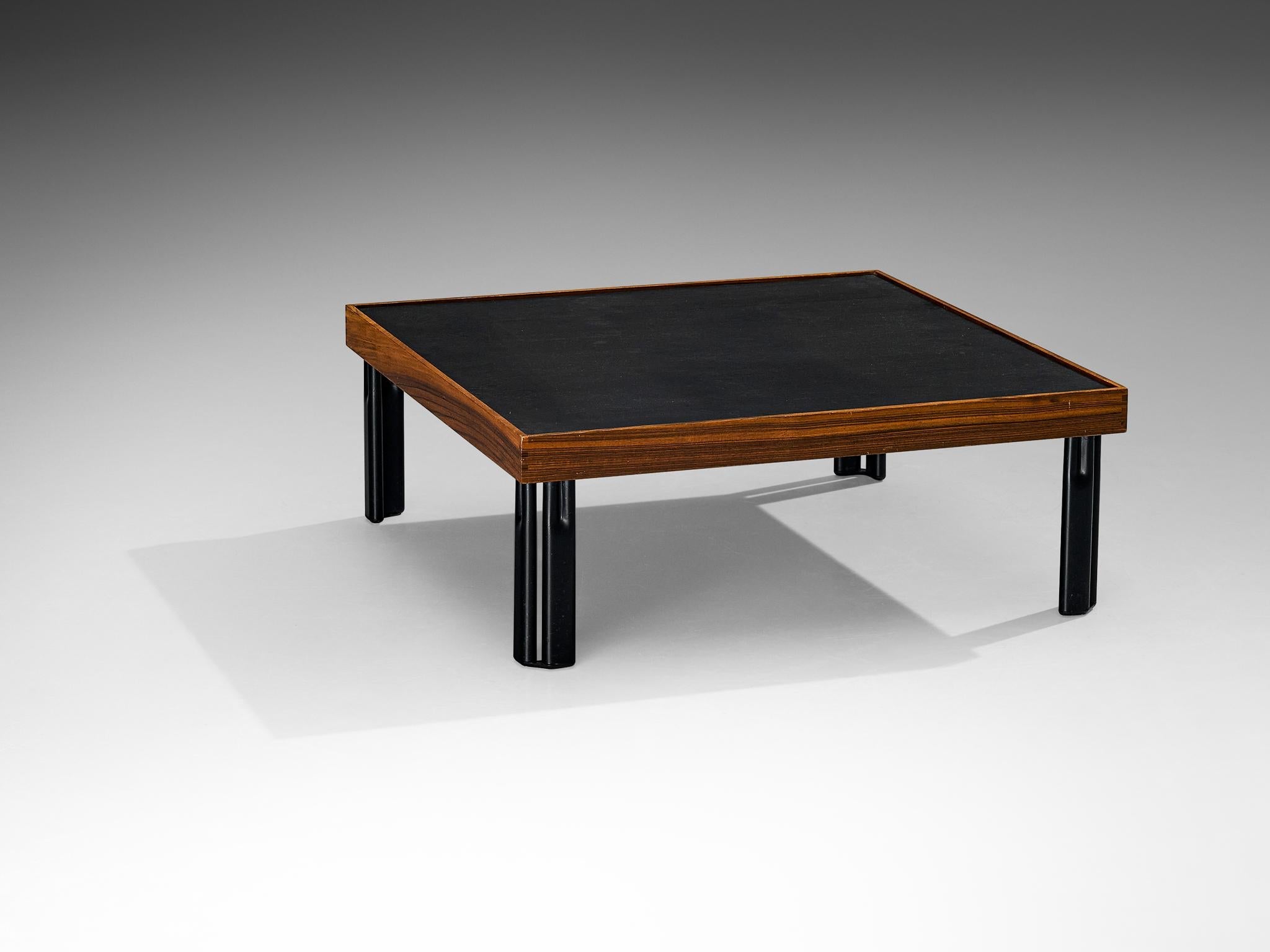 Piero De Martini for Cassina 'Naviglio' Coffee Table in Walnut and Slate