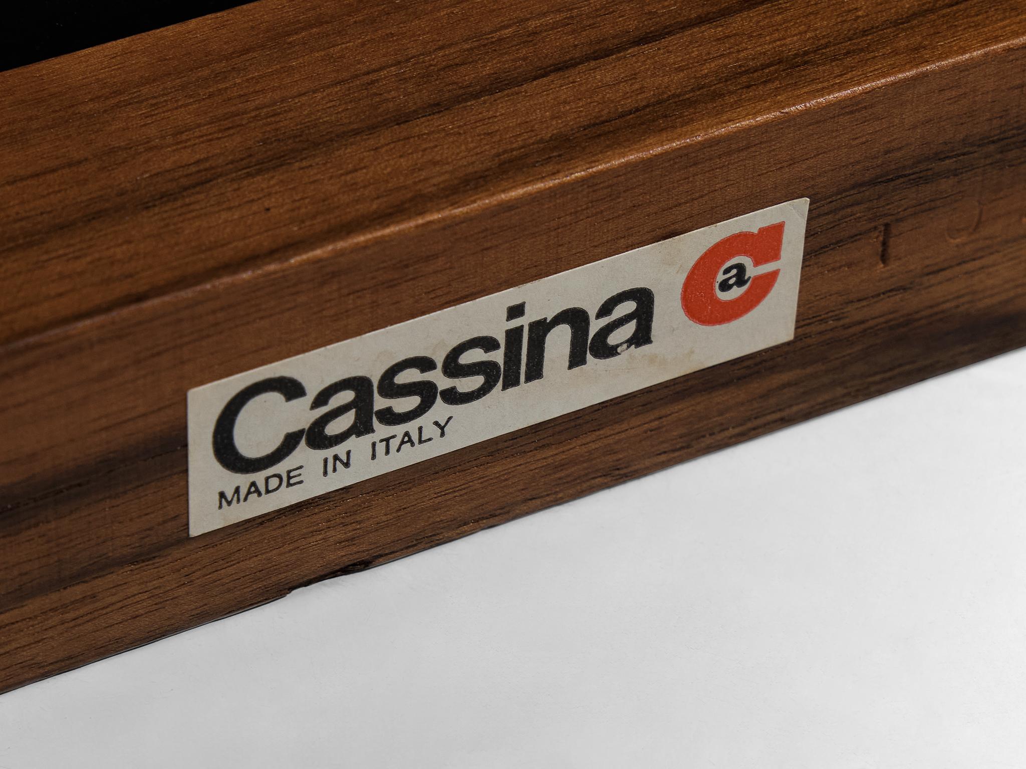 Piero De Martini for Cassina 'Naviglio' Coffee Tables in Walnut and Slate