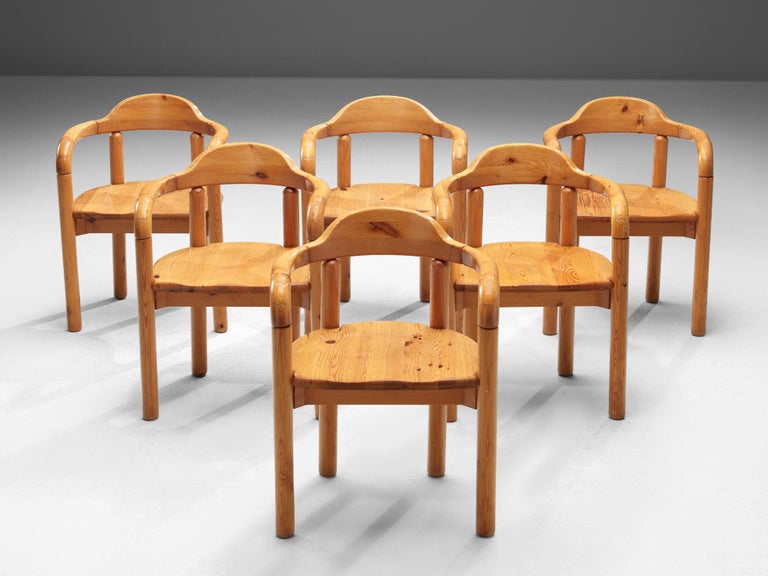 Rainer Daumiller Armchairs in Solid Pine