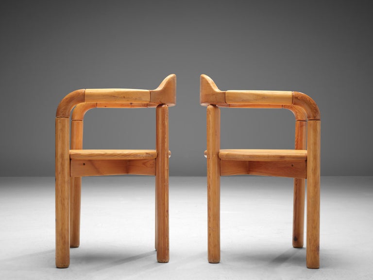 Rainer Daumiller Armchairs in Solid Pine