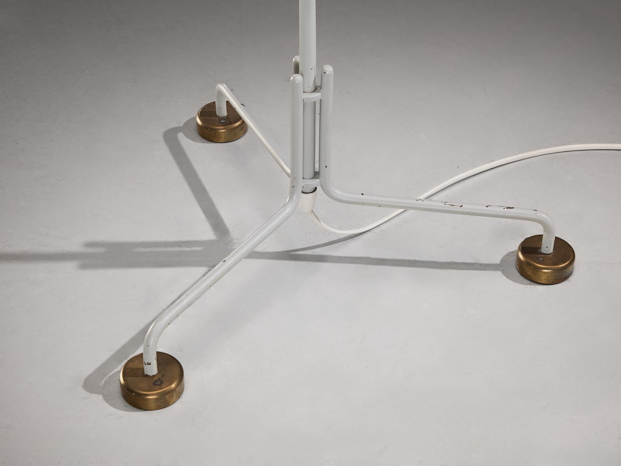 Ilmari Tapiovaara 'Maija the Bee' Floor Lamp with Cane and Brass Details