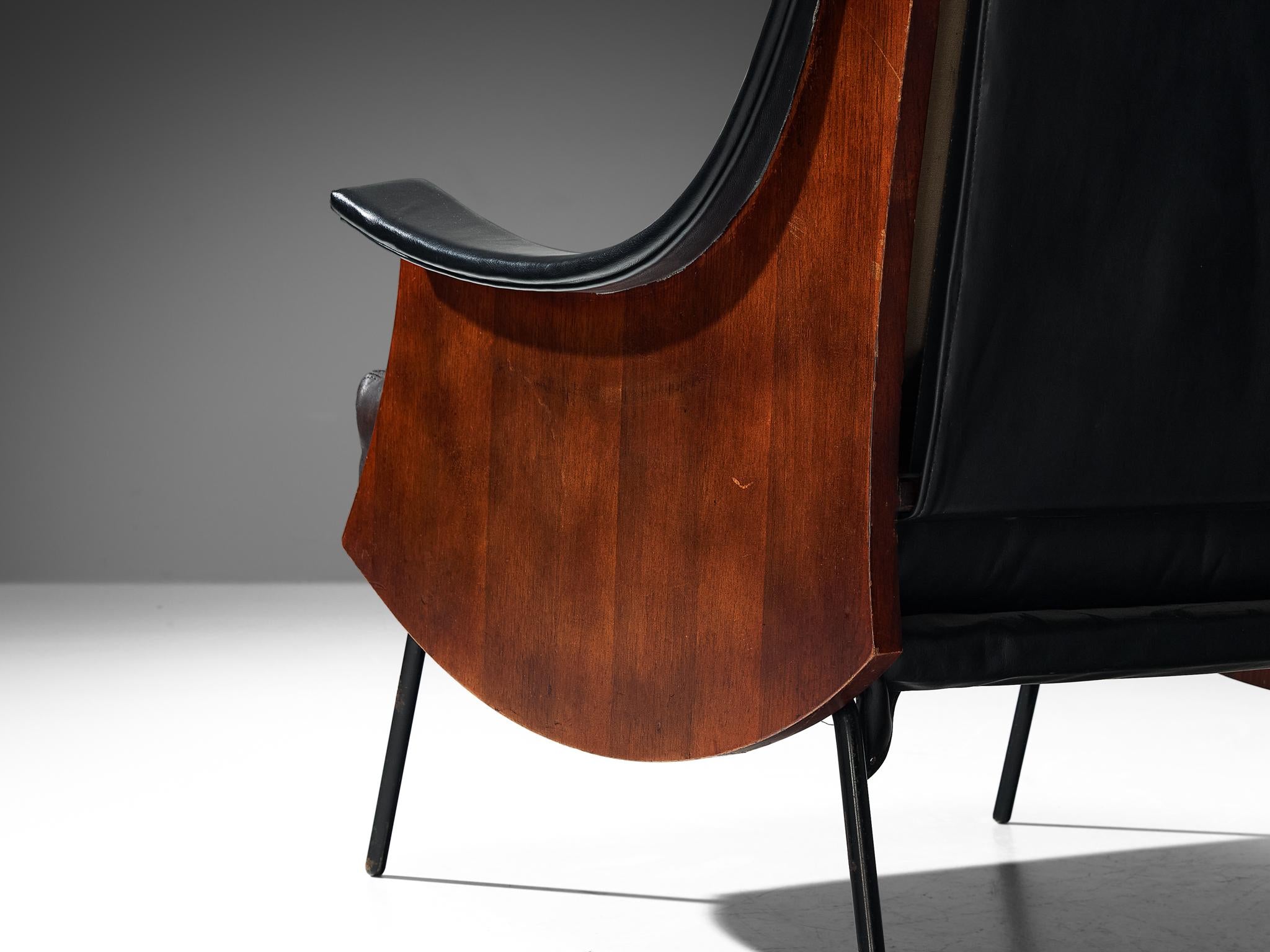 Carlo de Carli for Sormani 'PIPA' Lounge Chair in Leather