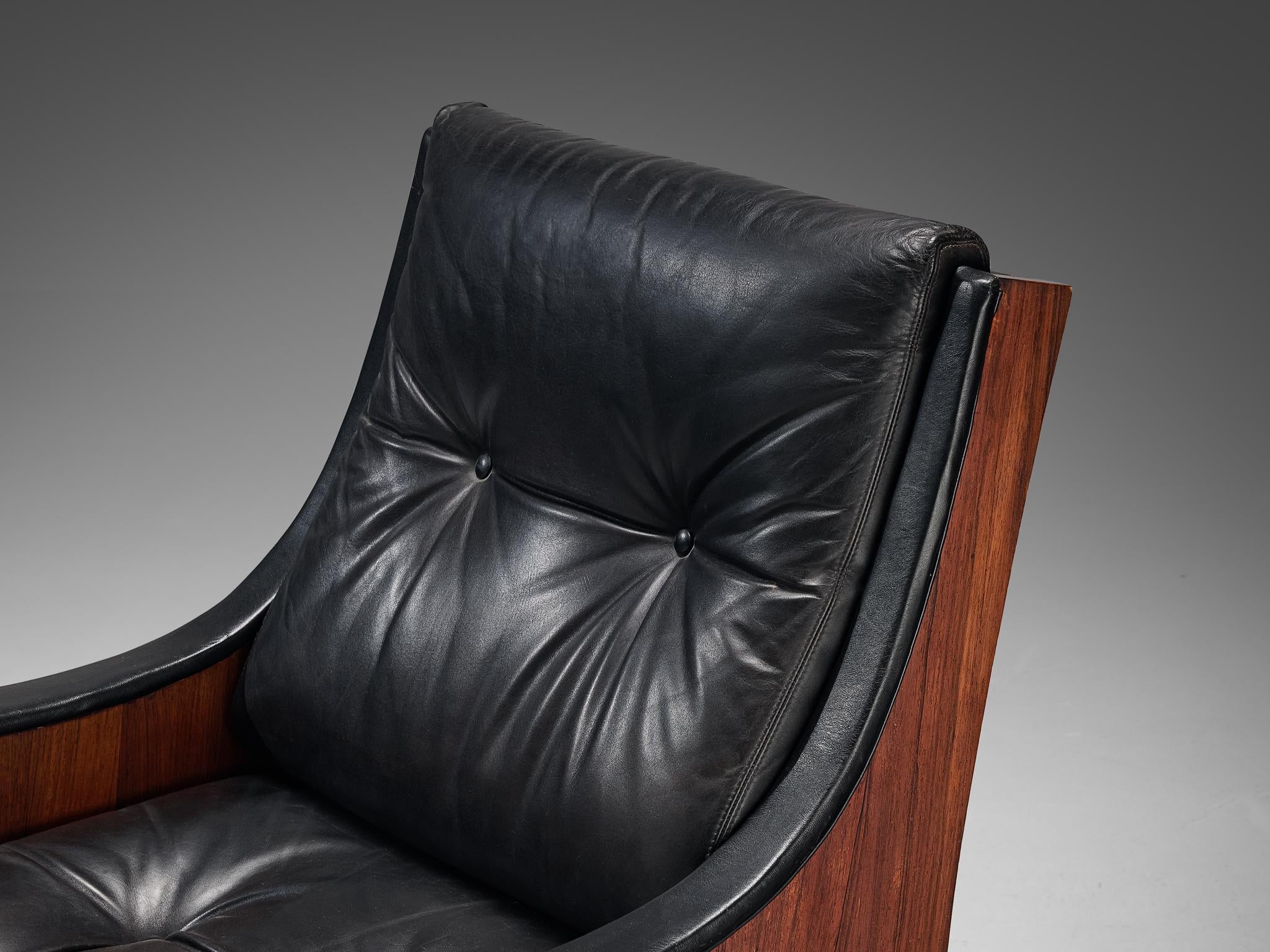 Carlo de Carli for Sormani 'PIPA' Lounge Chair in Leather