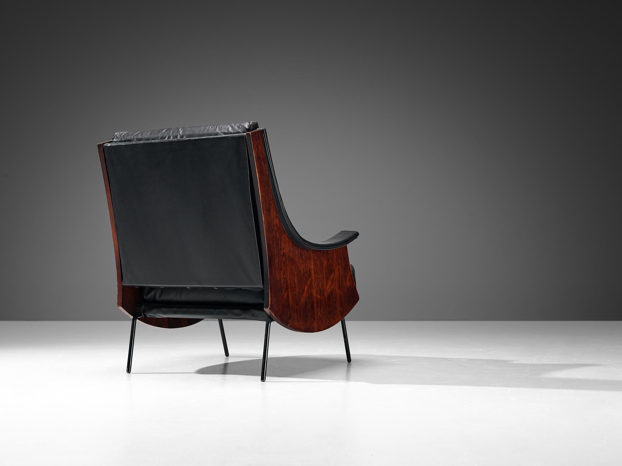 Carlo de Carli for Sormani 'PIPA' Lounge Chair in Leather