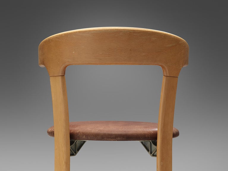 Bruno Rey Chair in Brown Leather