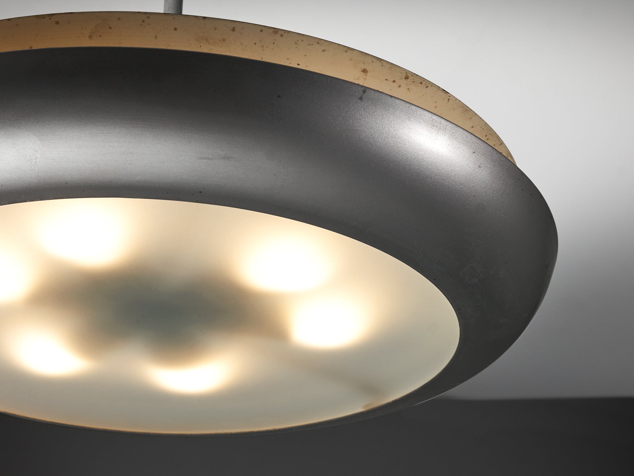 Josef Hurka for Napako Pendant Ceiling Light in Metal and Glass