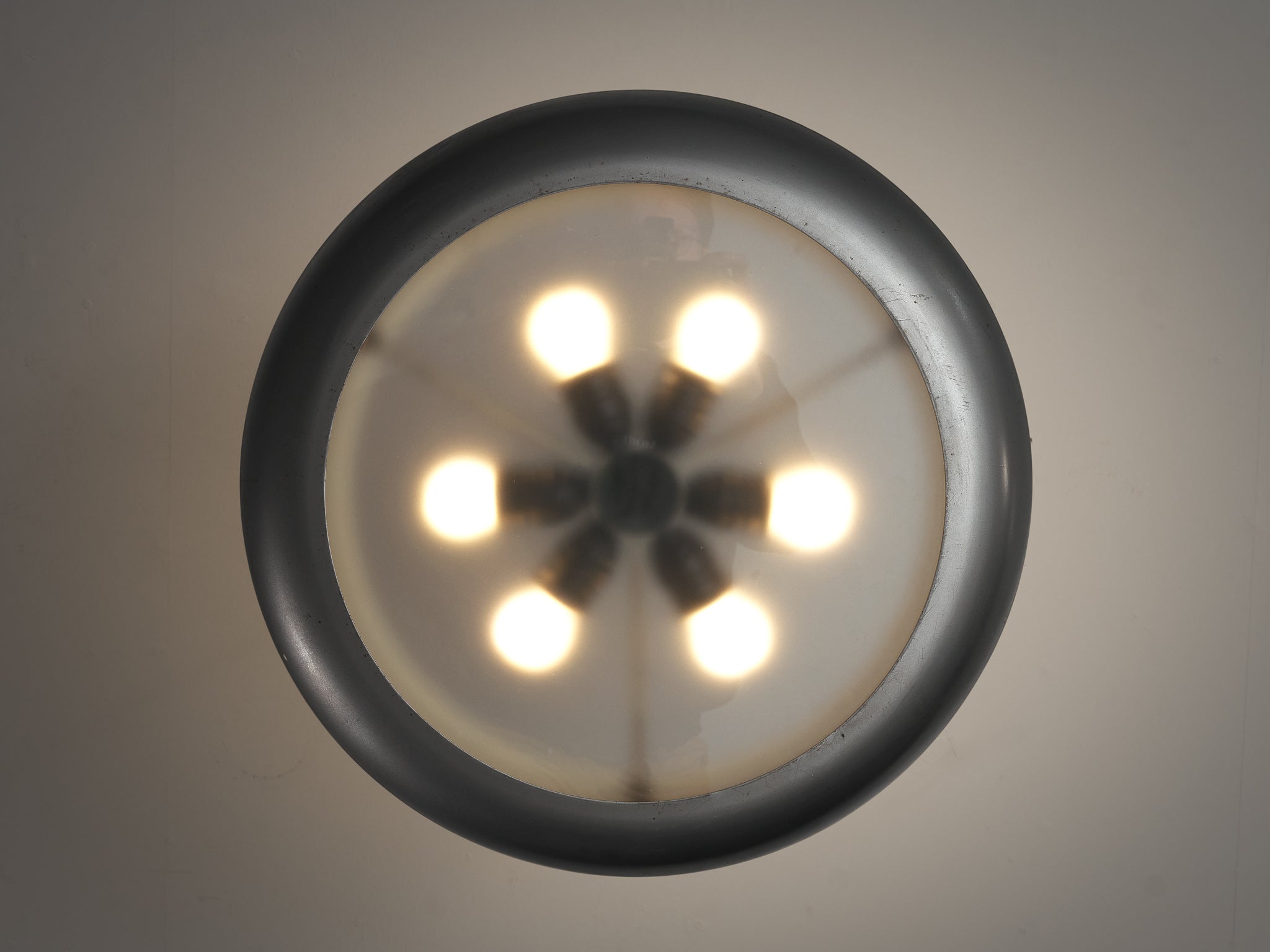 Josef Hurka for Napako Pendant Ceiling Light in Metal and Glass