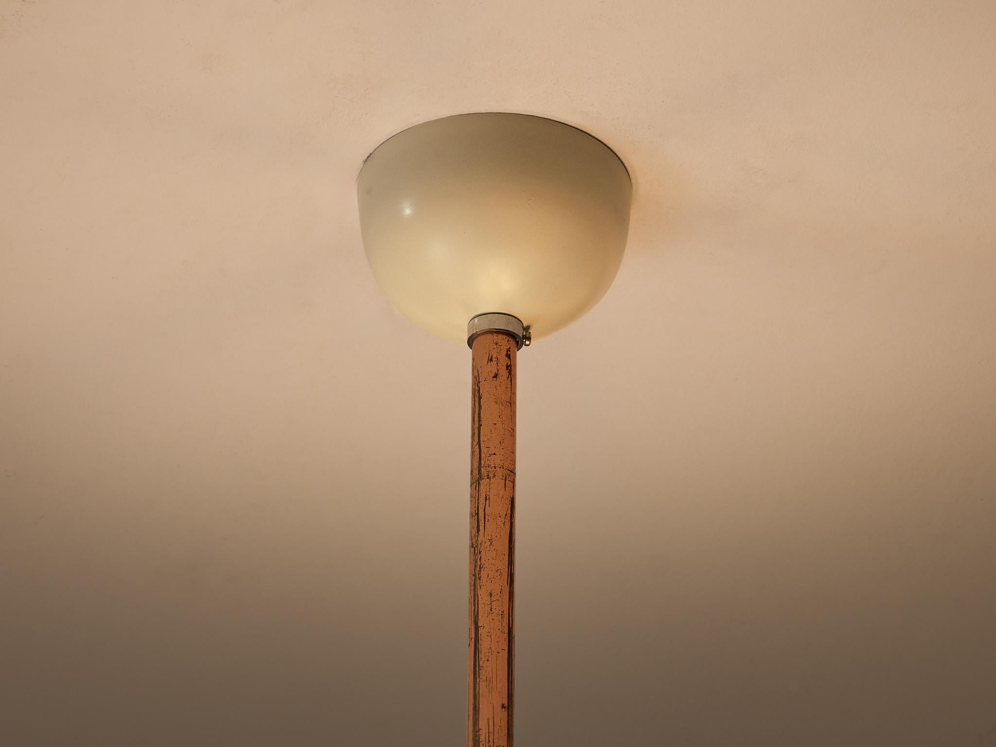 Josef Hurka for Napako Pendant Ceiling Light in Copper and Glass