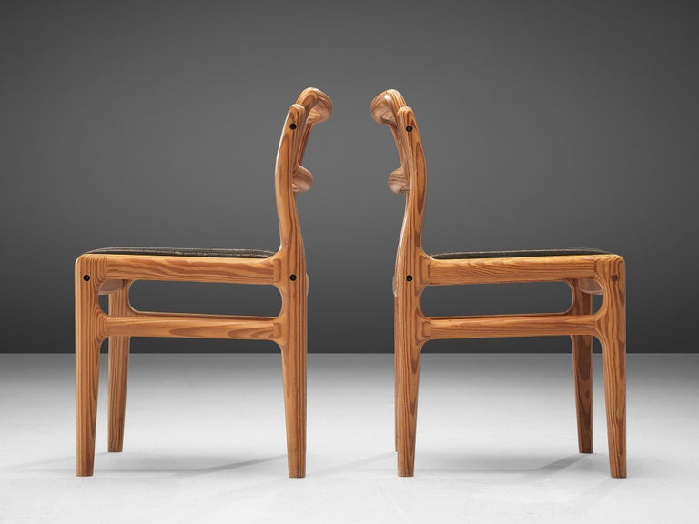 Johannes Andersen Set of Ten Dining Chairs in Pine