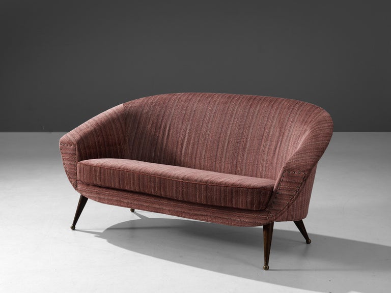 Folke Jansson 'Tellus' Sofa in Dusty Rose Upholstery