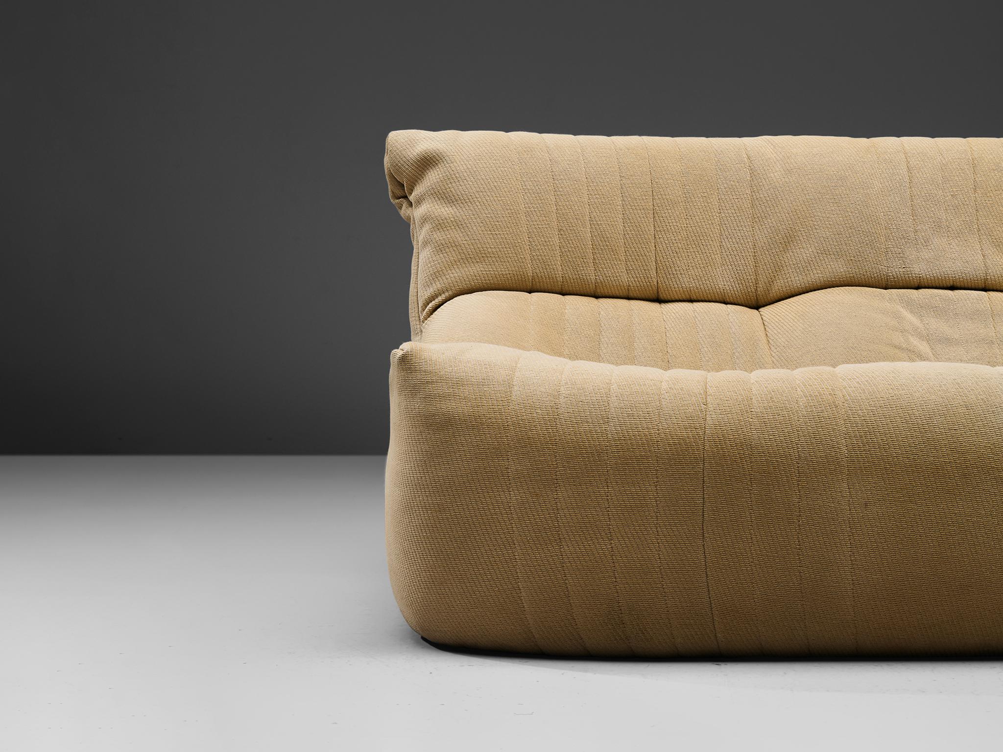 Michel Ducaroy for Ligne Roset Sofa in Beige Upholstery