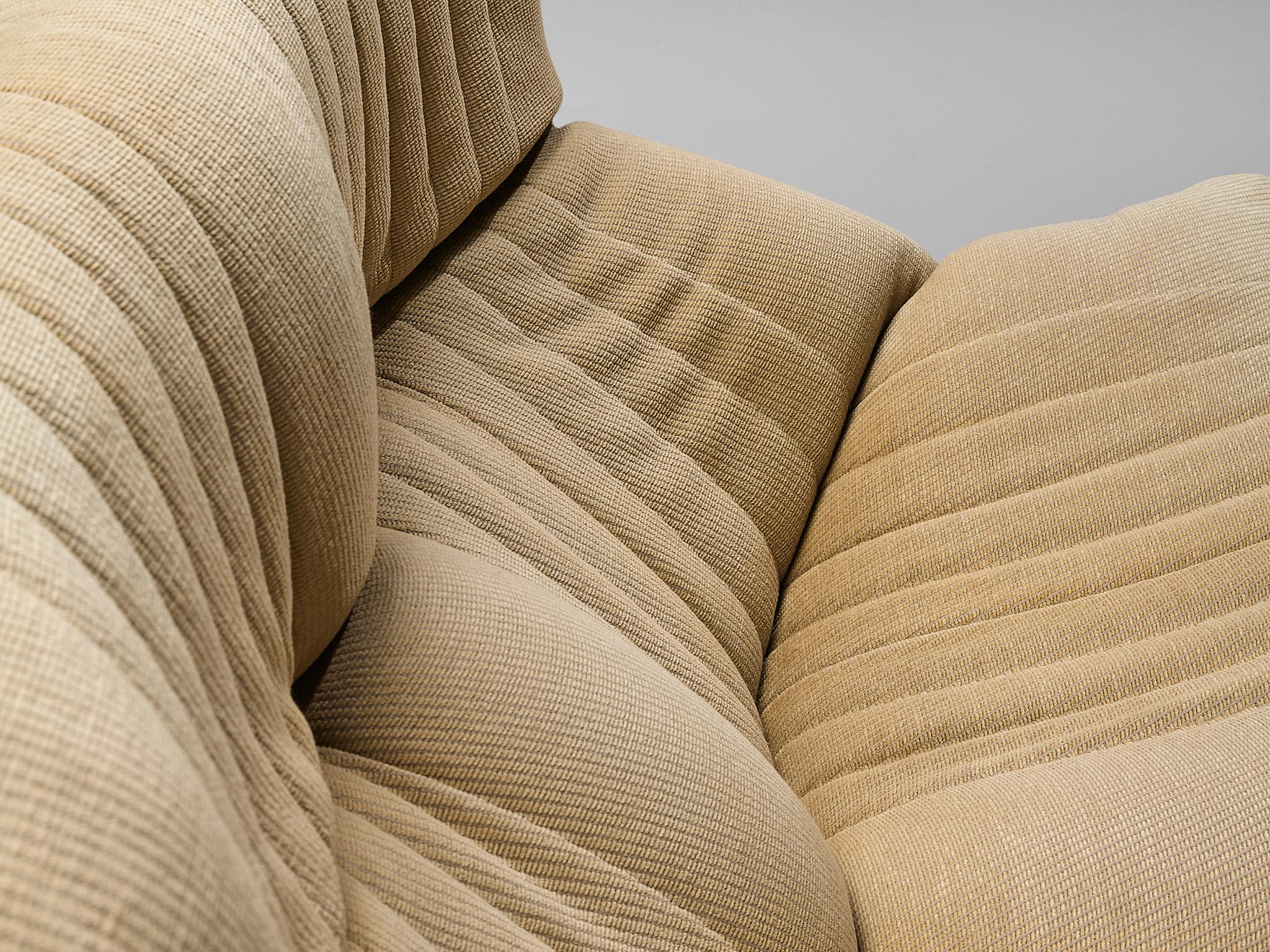 Michel Ducaroy for Ligne Roset Sofa in Beige Upholstery