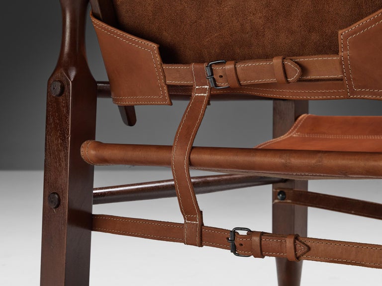 Safari Armchair in Natural Cognac Leather