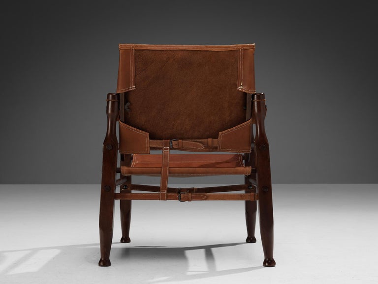 Safari Armchair in Natural Cognac Leather