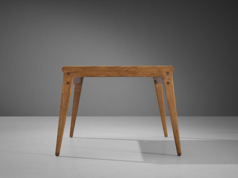 Danish Minimalist Coffee Table in Oak and Maple