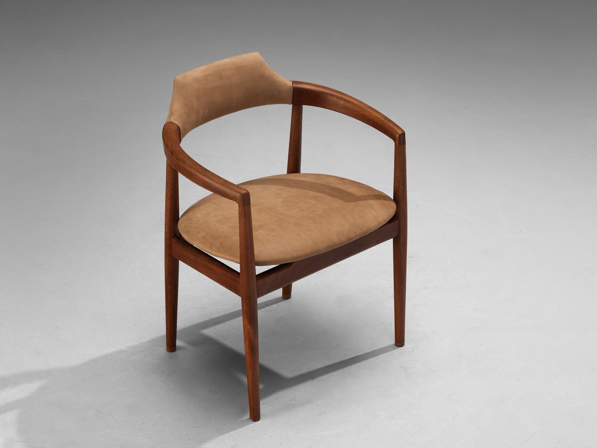 Danish Dining Chairs in Teak and Leather