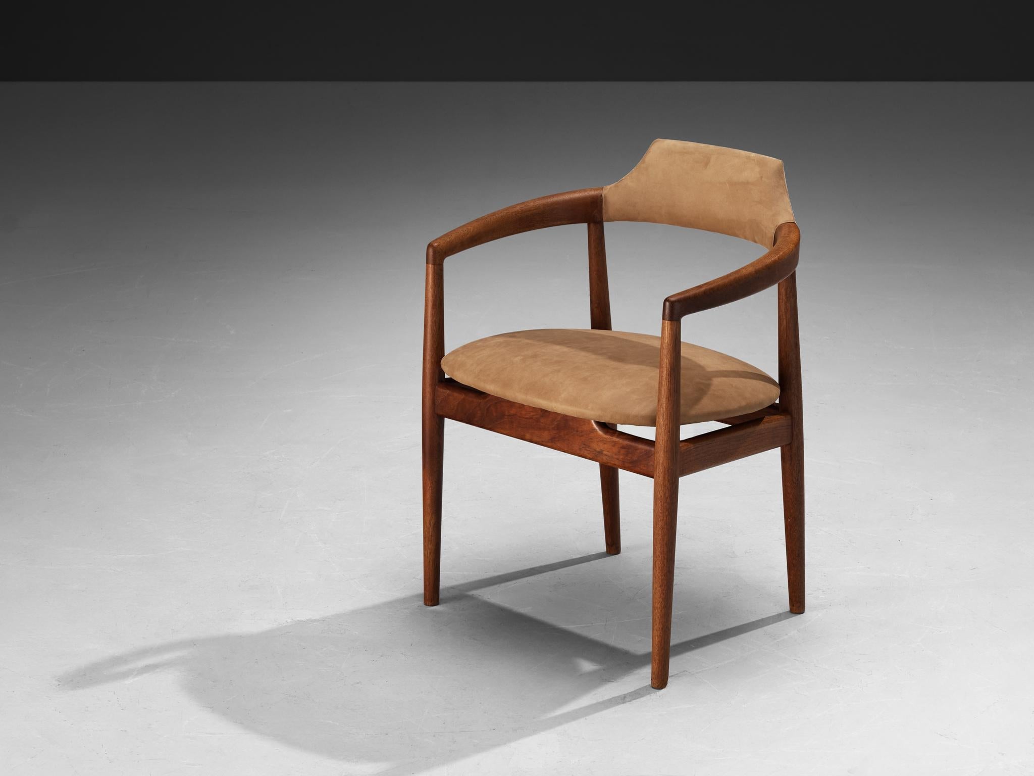 Danish Dining Chairs in Teak and Leather