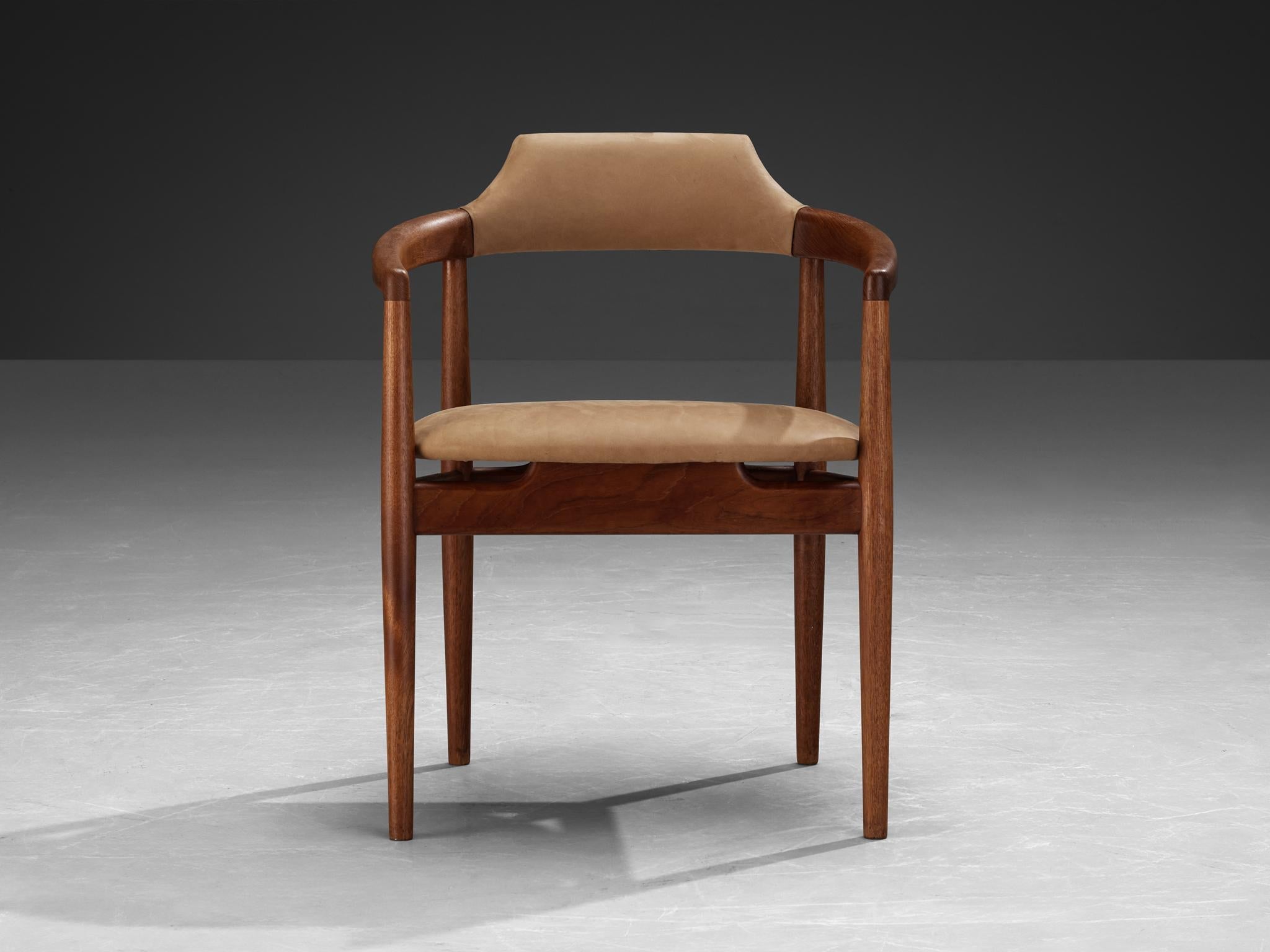 Danish Dining Chairs in Teak and Leather