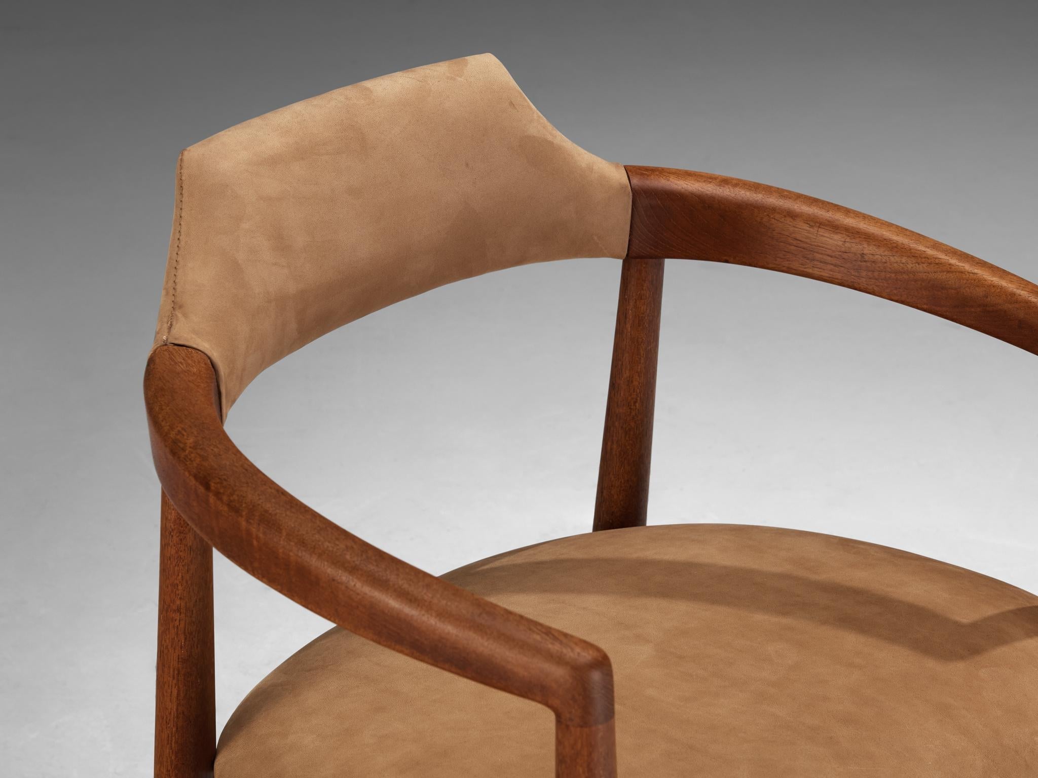 Danish Dining Chairs in Teak and Leather