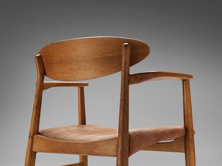 Larsen & Bender Madsen Dining Chairs in Oak and Corduroy