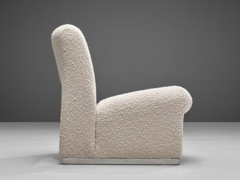 Reupholstered ‘Alky’ Lounge Chairs in the Style of Giancarlo Piretti