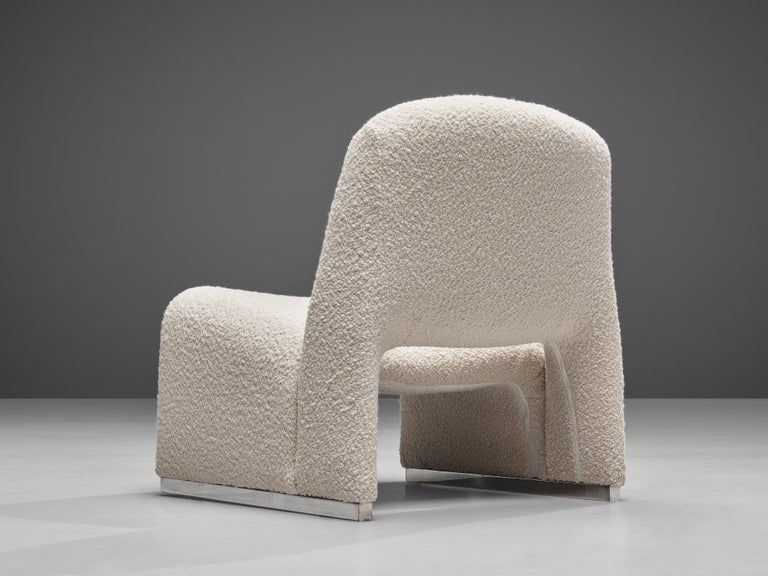 Reupholstered ‘Alky’ Lounge Chairs in the Style of Giancarlo Piretti