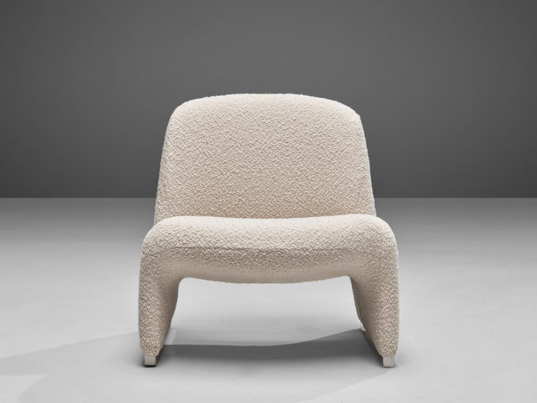 Reupholstered ‘Alky’ Lounge Chairs in the Style of Giancarlo Piretti