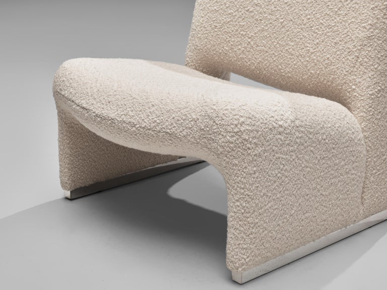 Reupholstered ‘Alky’ Lounge Chairs in the Style of Giancarlo Piretti