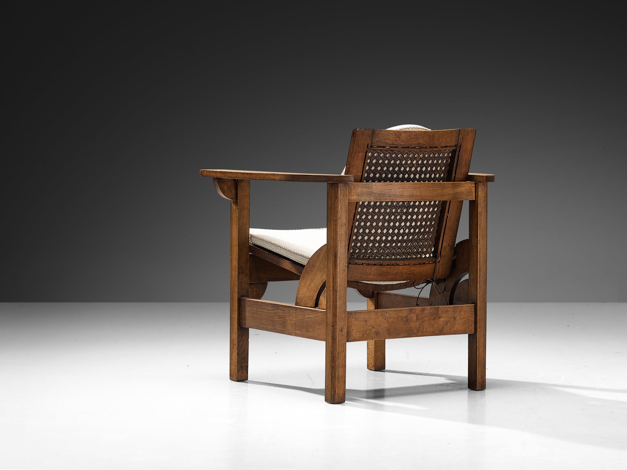 Pierre Dariel 'Hendaye' Armchair in Wood and Cane