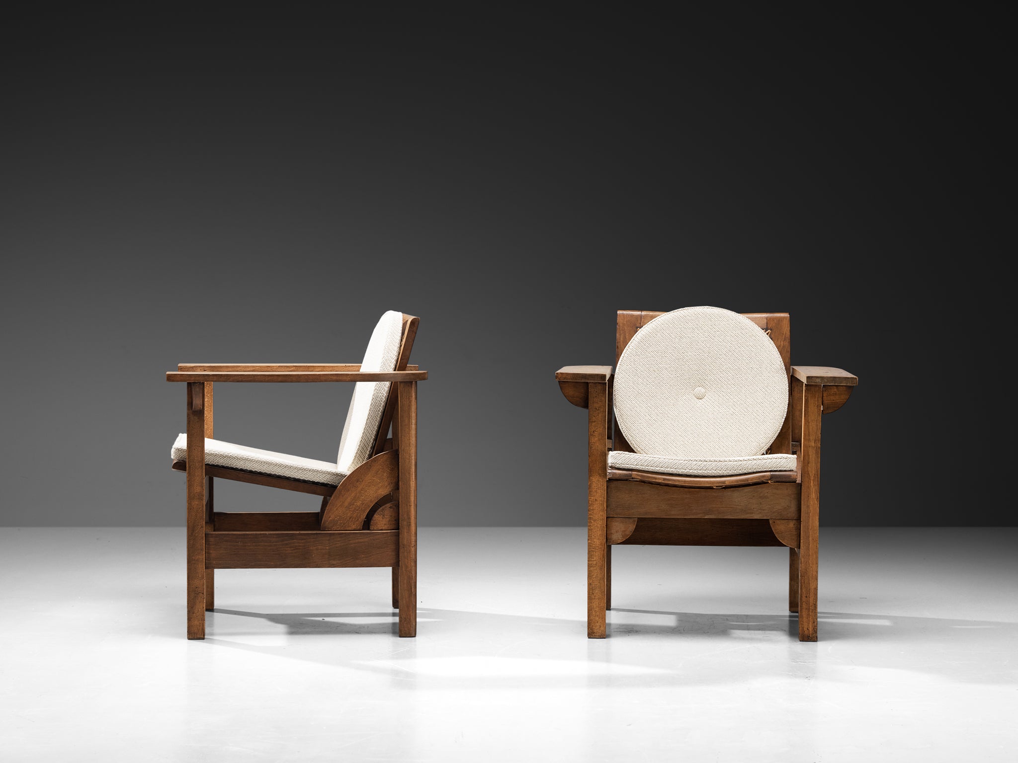 Pierre Dariel 'Hendaye' Armchair in Wood and Cane