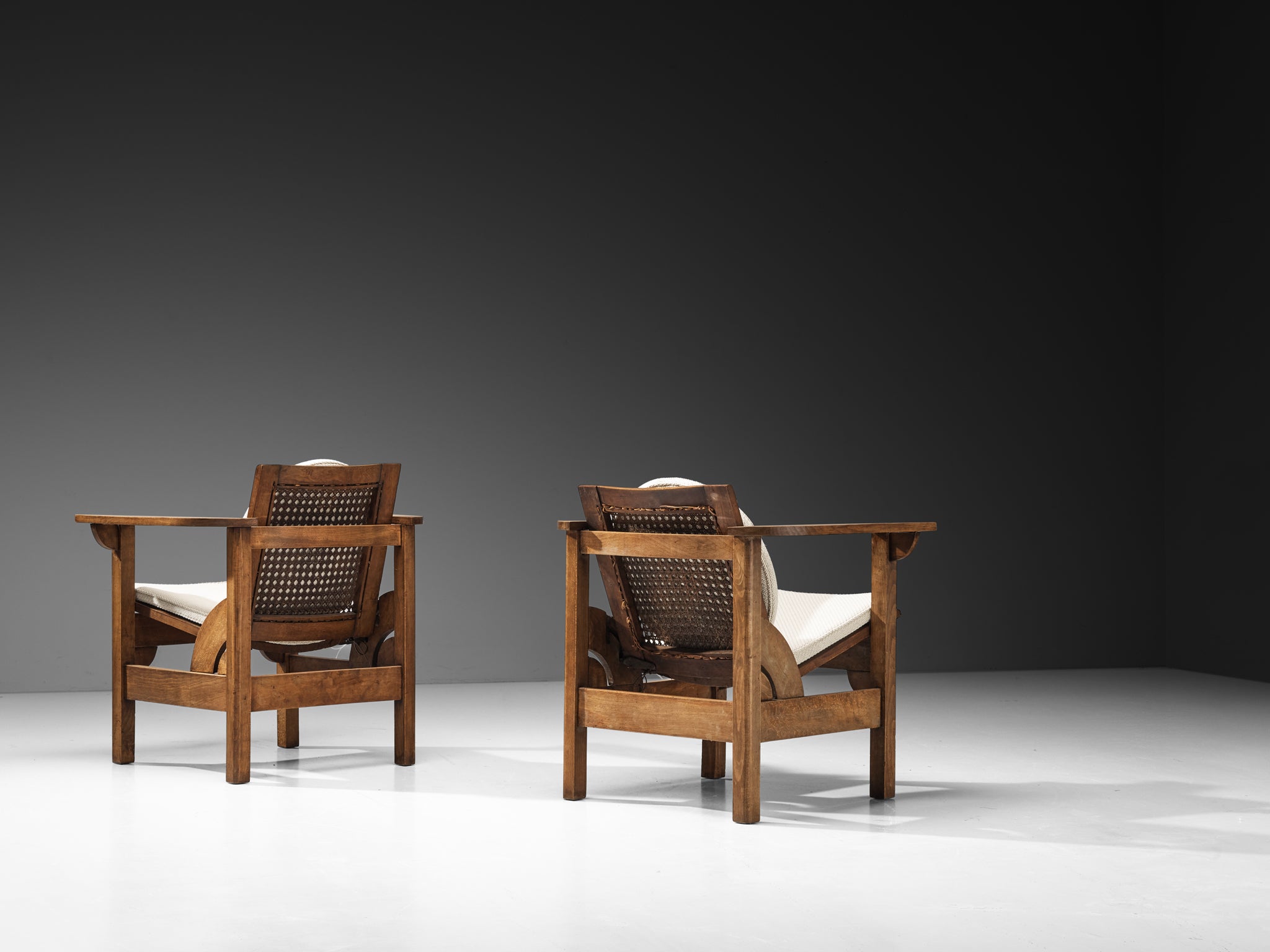 Pierre Dariel 'Hendaye' Armchair in Wood and Cane