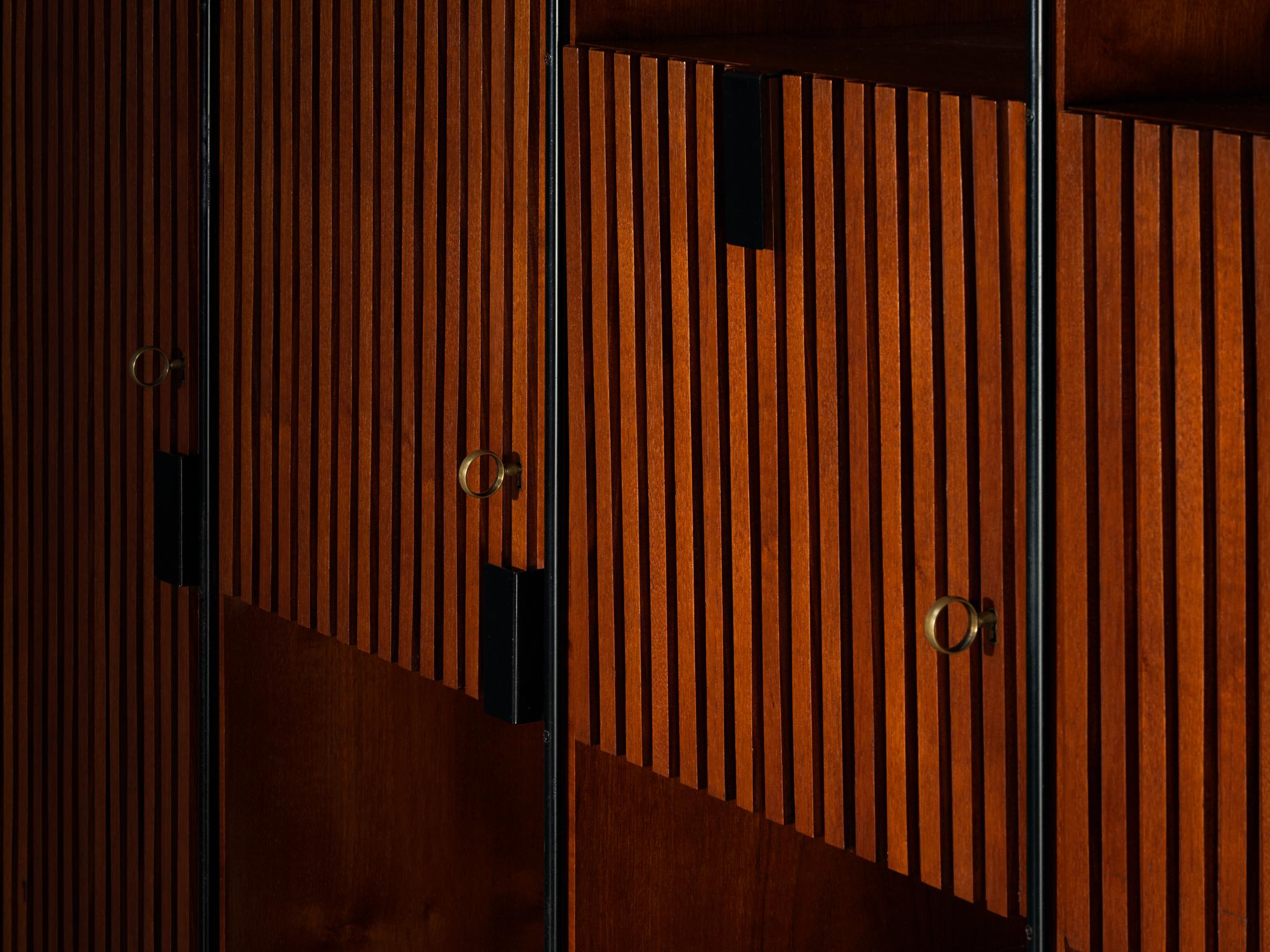 Taichiro Nakay for La Permanente Mobili Cantù Wall Cabinet in Teak