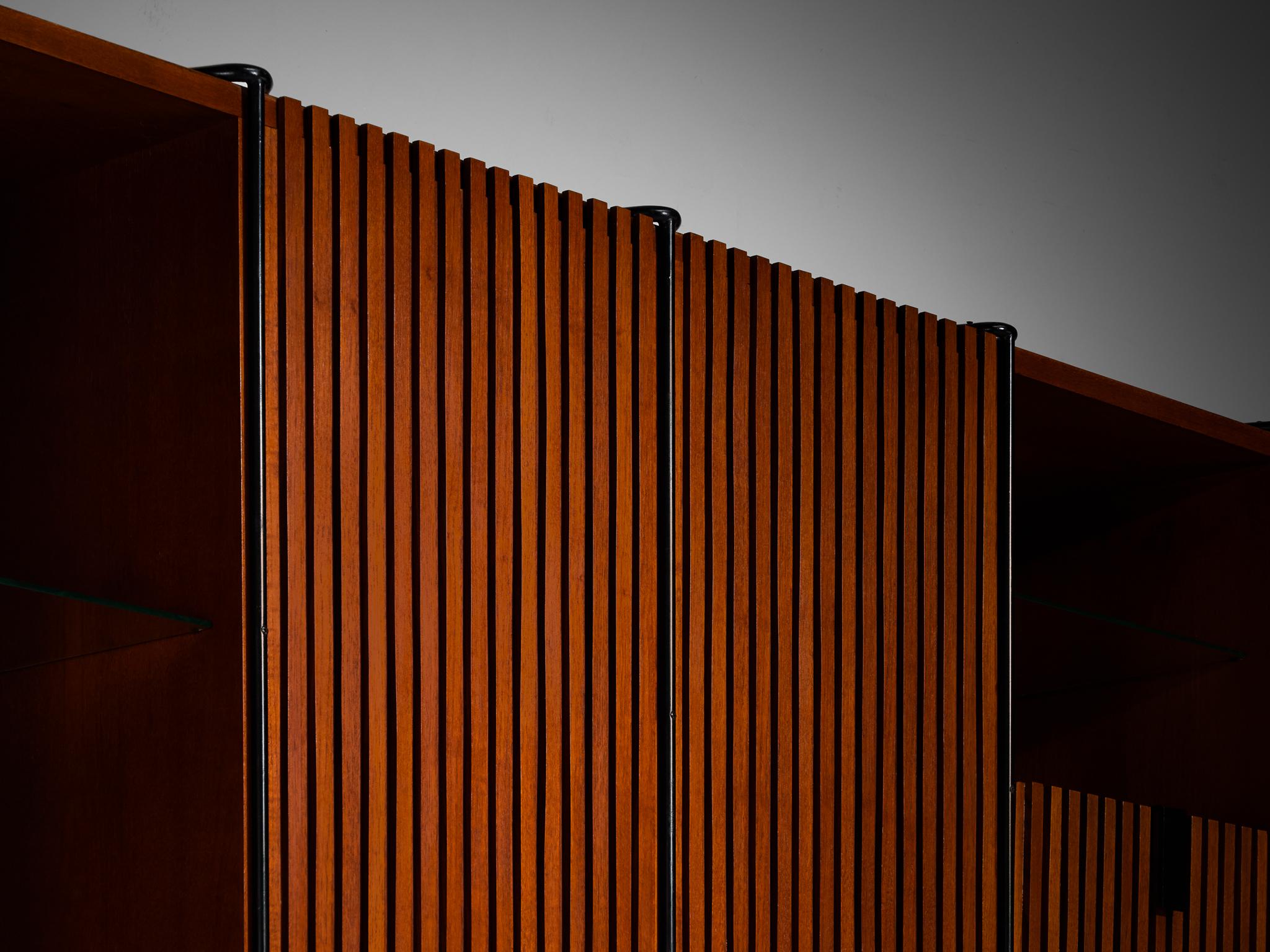 Taichiro Nakay for La Permanente Mobili Cantù Wall Cabinet in Teak