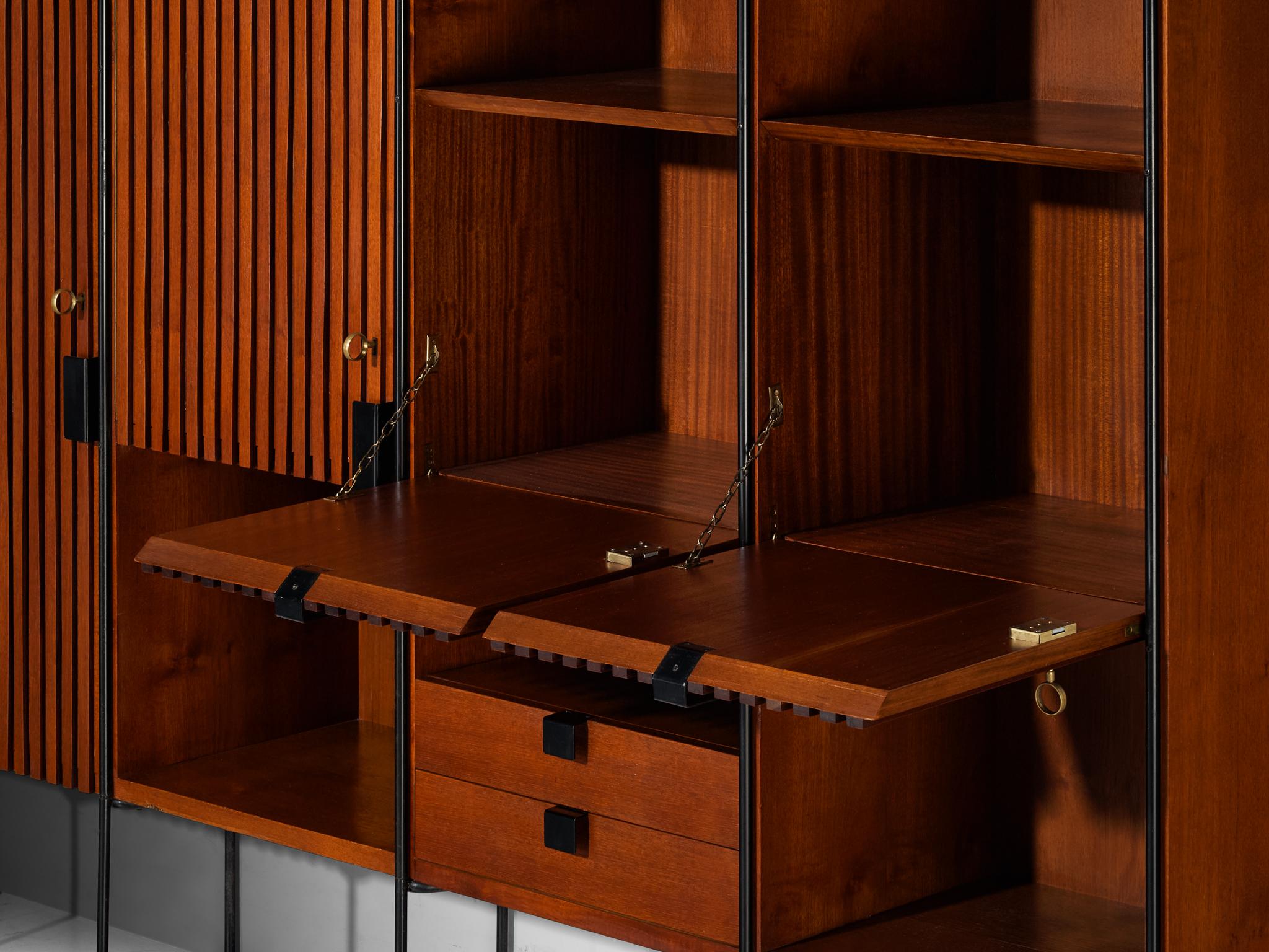 Taichiro Nakay for La Permanente Mobili Cantù Wall Cabinet in Teak