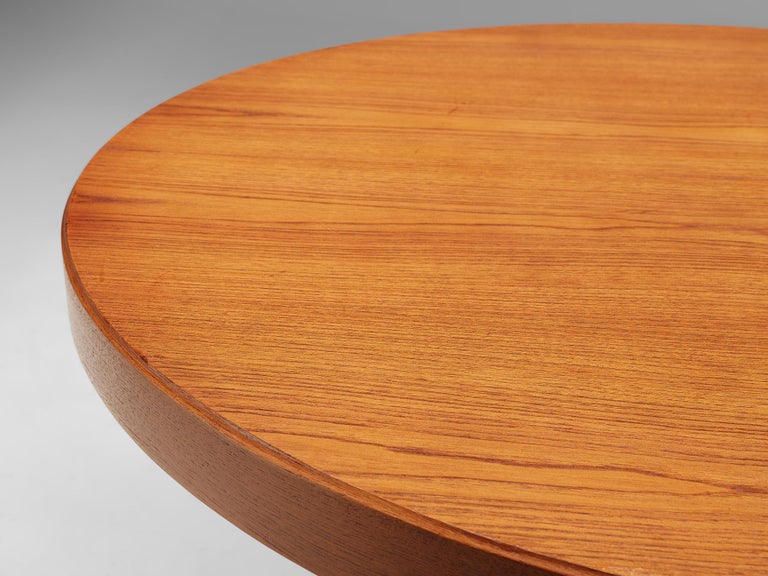 Johannes Andersen for Hans Bech Round Dining Table in Teak 1960s