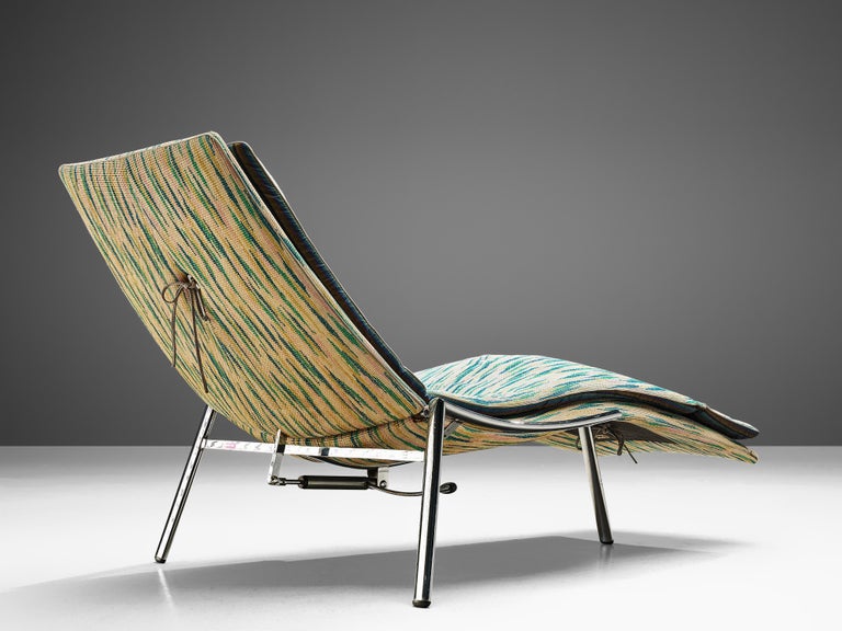 Giovanni Offredi for Saporiti Chaise Longues in Vibrant Upholstery